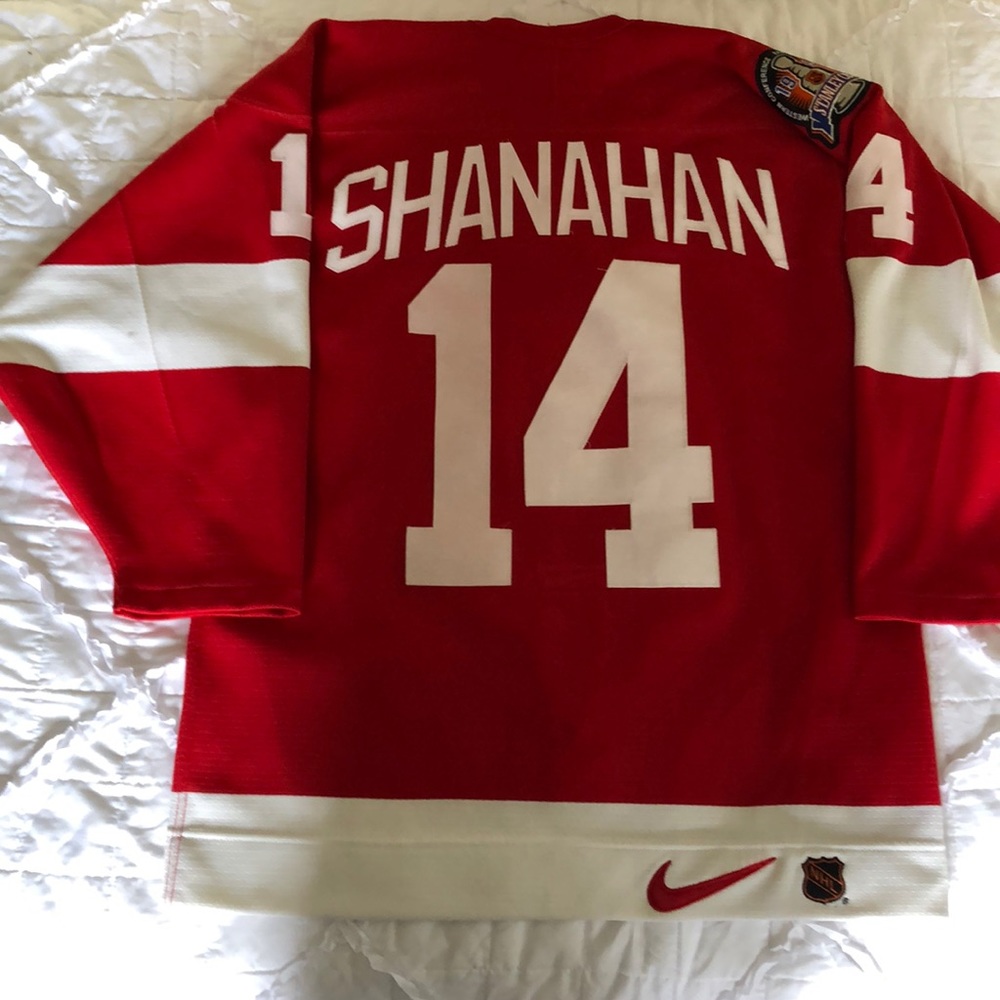 RARE Shanahan Nike Red Wings Jersey Sz 44